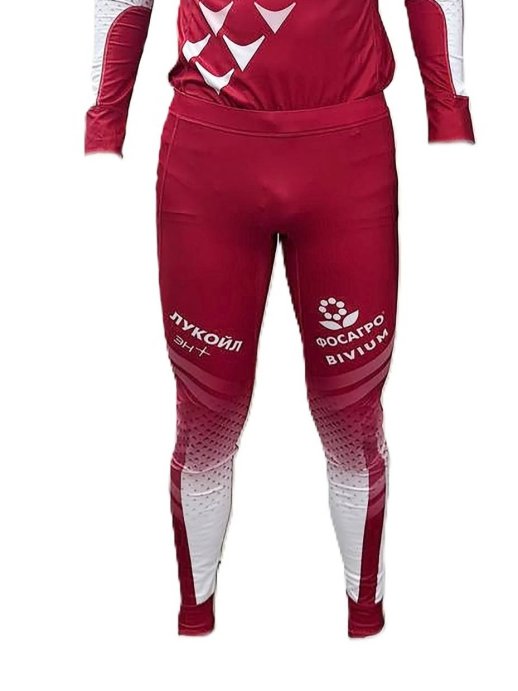 Брюки от гоночного костюма Bivium ФЛГР "Энергия 3.0" муж.  белый_красный в Мурманске