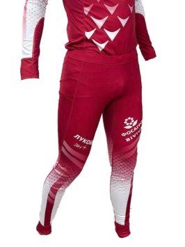 Брюки от гоночного костюма Bivium ФЛГР "Энергия 3.0" муж.  белый_красный