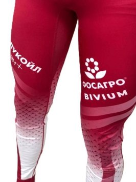 Брюки от гоночного костюма Bivium ФЛГР "Энергия 3.0" муж.  белый_красный