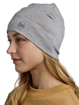 Шапка Buff Merino Lightweight Hat Solid Light Grey 113013.933.10.00