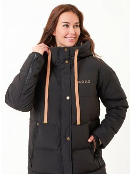 Пальто пуховое MOAX Dachstein жен. MX2308/10000 чёрный