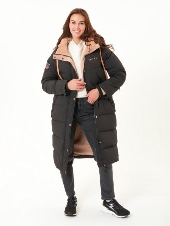 Пальто пуховое MOAX Dachstein жен. MX2308/10000 чёрный