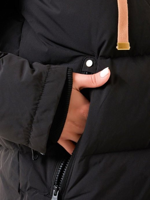 Пальто пуховое MOAX Dachstein жен. MX2308/10000 чёрный