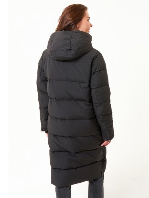 Пальто пуховое MOAX Dachstein жен. MX2308/10000 чёрный