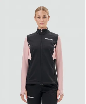 Жилет тренировочный Nordski Core Black/Soft Pink W NSW665431