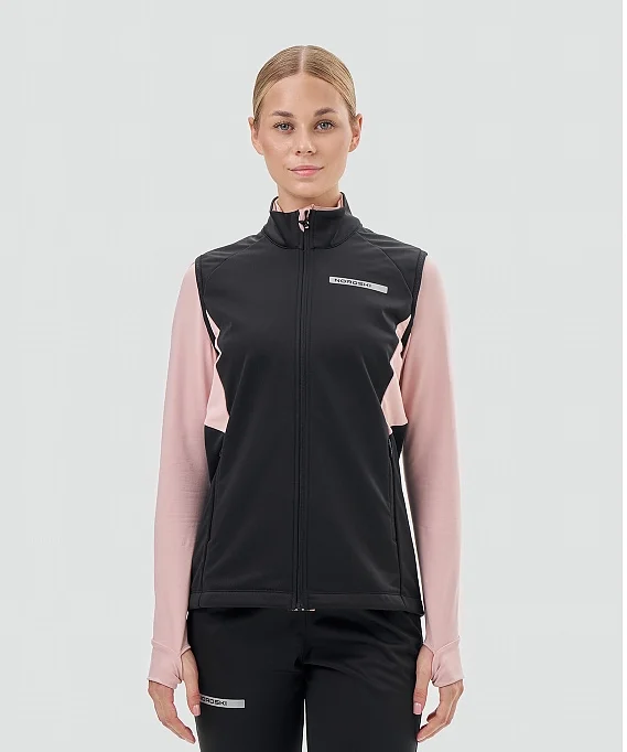 Жилет тренировочный Nordski Core Black/Soft Pink W NSW665431
