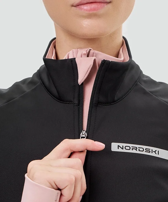 Жилет тренировочный Nordski Core Black/Soft Pink W NSW665431