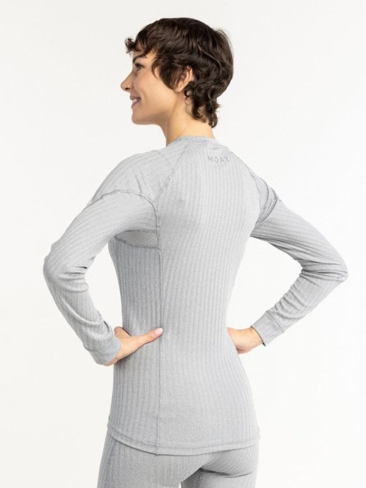 Термофутболка Moax Active Pro LS жен. MX114070/11200 серый меланж
