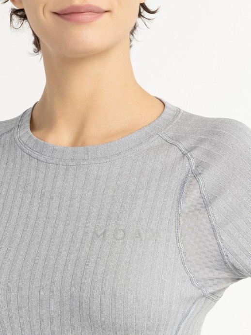 Термофутболка Moax Active Pro LS жен. MX114070/11200 серый меланж