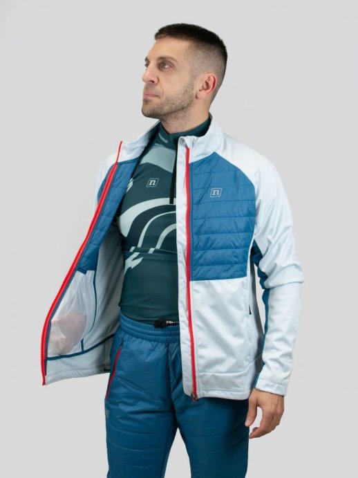 Куртка NONAME HYBRID JACKET LIGHT BLUE/PETROL BLUE UX