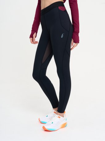 Тайтсы Bivium "Кросс 2.0" жен. черн._бордов.