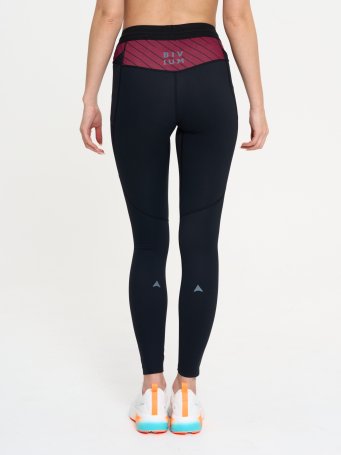 Тайтсы Bivium "Кросс 2.0" жен. черн._бордов.