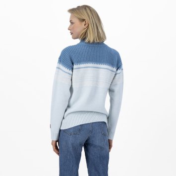 Свитер ULVANG Marius жен. 78806/63501 ваниль/серо-голубой