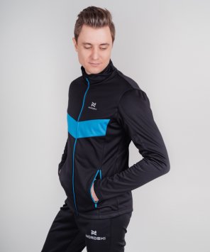 Куртка Nordski Base Black/Blue NSM810170
