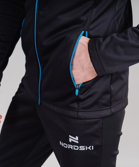 Куртка Nordski Base Black/Blue NSM810170