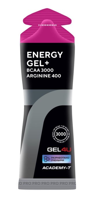 Гель энергетический углеводный с BCAA и Аргинином GEL4U 60мл. (Лесные ягоды)