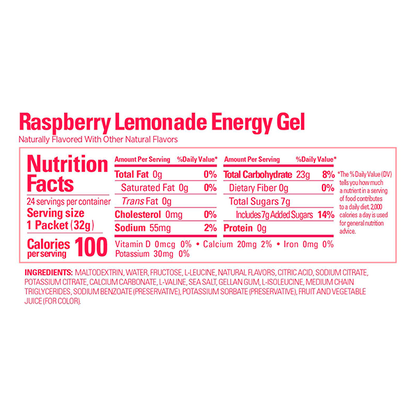 Энергетический гель GU ENERGY GEL 32гр. (Малиновый лимонад)