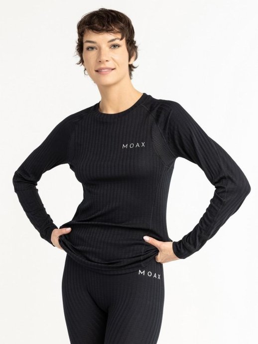 Термофутболка Moax Active Pro LS жен. MX114070/10000 черный