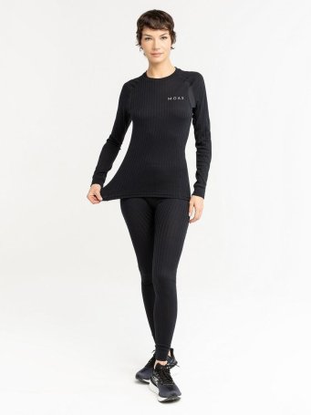 Термофутболка Moax Active Pro LS жен. MX114070/10000 черный