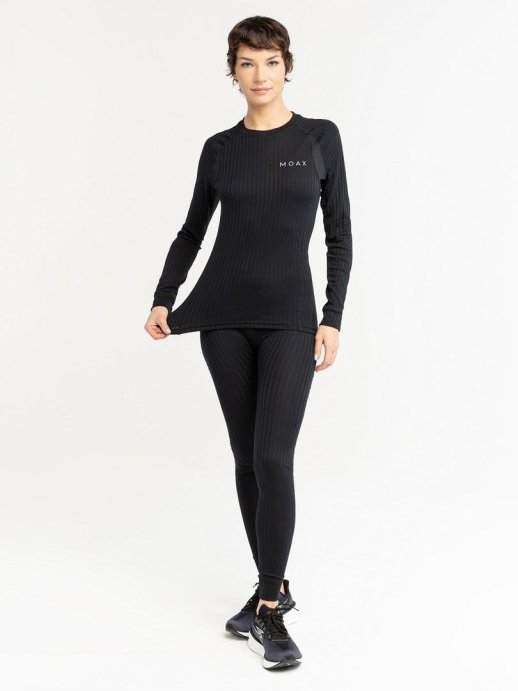Термофутболка Moax Active Pro LS жен. MX114070/10000 черный