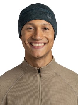 Шапка Buff Merino Lightweight Hat Multistripes Forest 117997.809.10.00