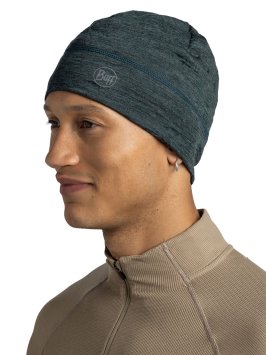 Шапка Buff Merino Lightweight Hat Multistripes Forest 117997.809.10.00