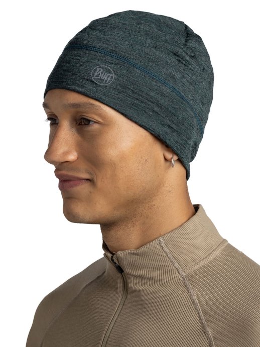 Шапка Buff Merino Lightweight Hat Multistripes Forest 117997.809.10.00