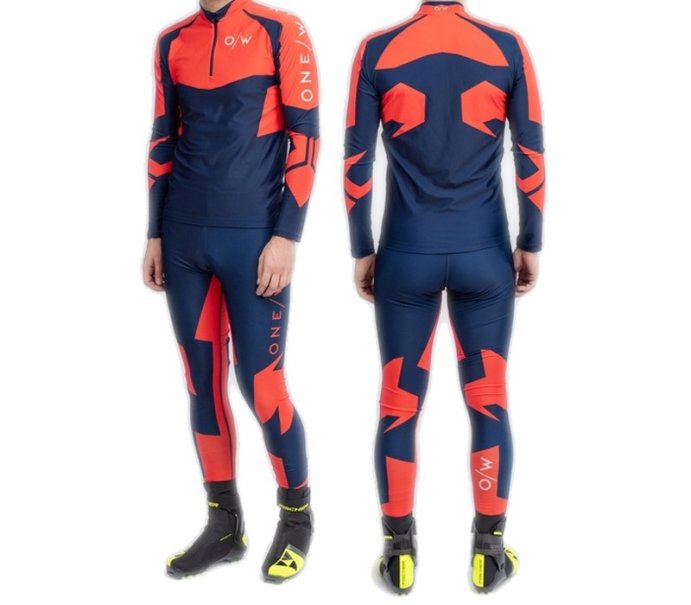 Гоночный костюм ONE WAY flame/saphirblau OGR9006-250