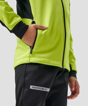 Тренировочная куртка Nordski Jr. Core Lime/Black NSJ667180
