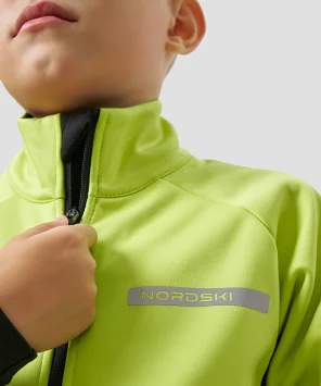 Тренировочная куртка Nordski Jr. Core Lime/Black NSJ667180
