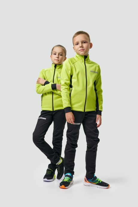 Тренировочная куртка Nordski Jr. Core Lime/Black NSJ667180