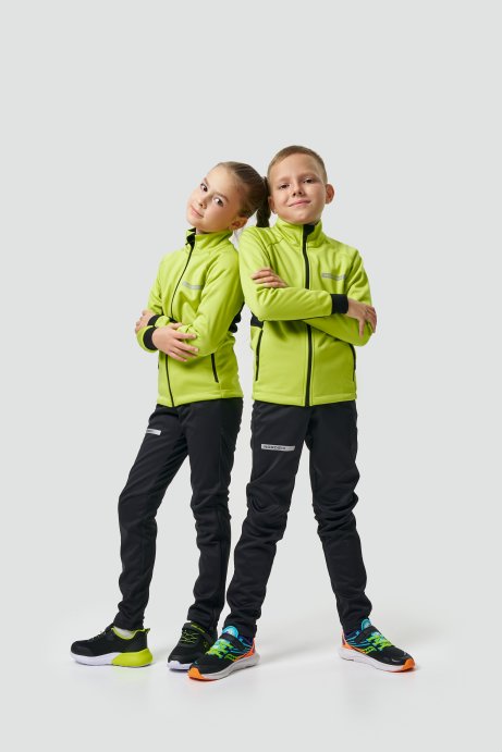 Тренировочная куртка Nordski Jr. Core Lime/Black NSJ667180