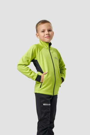Тренировочная куртка Nordski Jr. Core Lime/Black NSJ667180