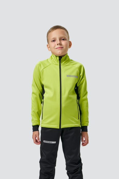 Тренировочная куртка Nordski Jr. Core Lime/Black NSJ667180