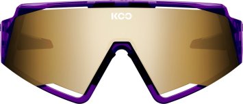 Очки солнцезащитные KOO SPECTRO LUCE (прозрачные фиолетовые / зеркальные золотистые