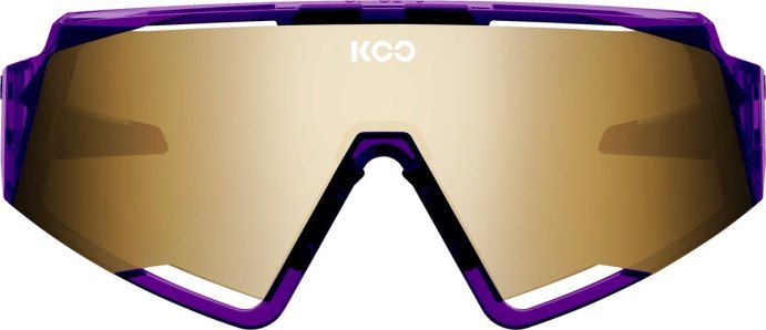 Очки солнцезащитные KOO SPECTRO LUCE (прозрачные фиолетовые / зеркальные золотистые