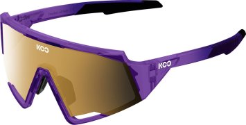 Очки солнцезащитные KOO SPECTRO LUCE (прозрачные фиолетовые / зеркальные золотистые