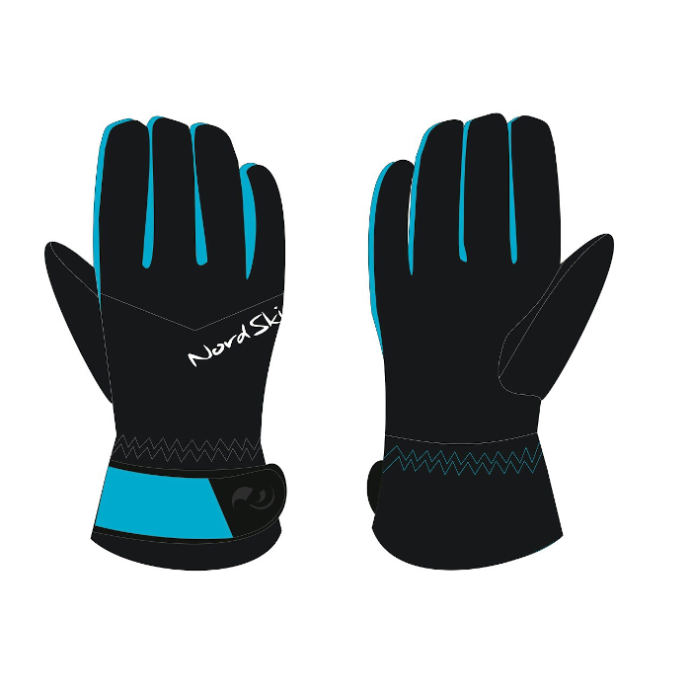 Перчатки Nordski Arctic Jr Membrane черные-бирюзовые NSJ243780 в Твери