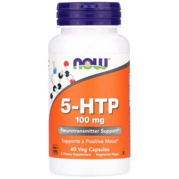 Гидрокситриптофан 5-HTP, 100мг., NOW 60 капс.