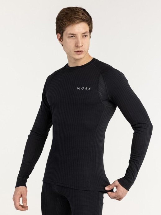 Термофутболка Moax Active Pro LS муж. MX114071/10000 черный