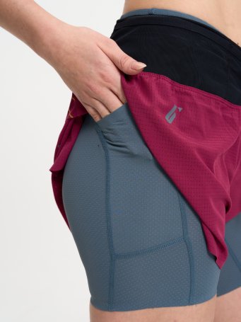 Шорты Bivium "Трейл" жен. бордов.