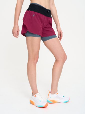 Шорты Bivium "Трейл" жен. бордов.