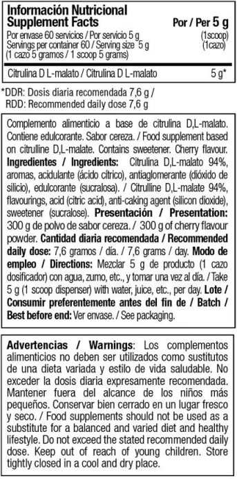 Цитруллин One Raw Citrulline D, L-Malate Zoomad Labs 300гр. (Нейтральный)