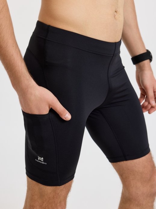Шорты обтягивающие Nordski Run 2.0 Black NSM392100