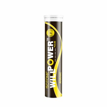 НАПИТОК БЫСТРОРАСТВОРИМЫЙ ИЗОТОНИЧЕСКИЙ WILLPOWER PULSE (АНАНАС) 14 шип. таб
