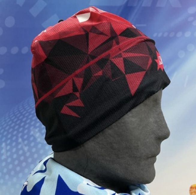 Шапка KV+ PREMIUM красный/черный 22A02.104