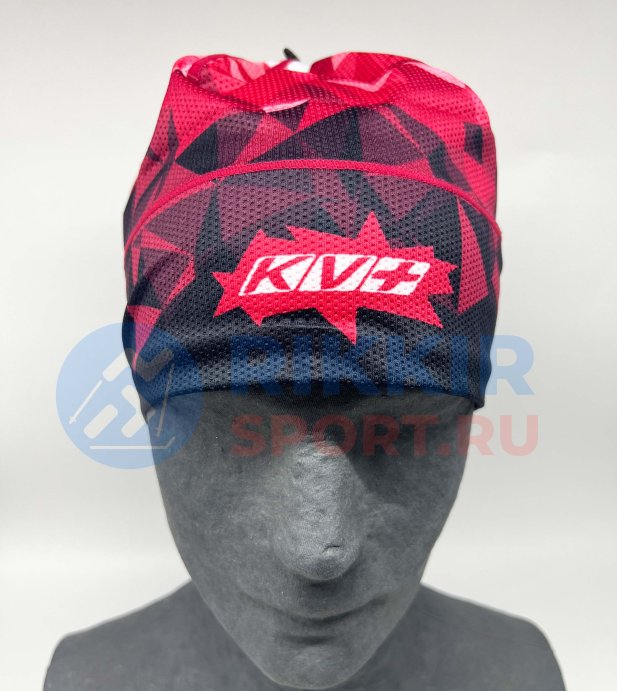 Шапка KV+ PREMIUM красный/черный 22A02.104