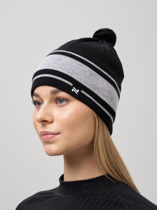 Шапка Nordski Tone Stripe Black NSV767100