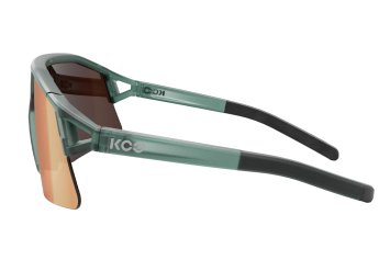 Очки солнцезащитные KOO HYPE (зелёные прозрачные матовые / зеркальные медные)