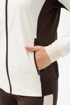 Костюм разминочный Bivium &quot;СноуРан&quot; жен. молочный_кофейный